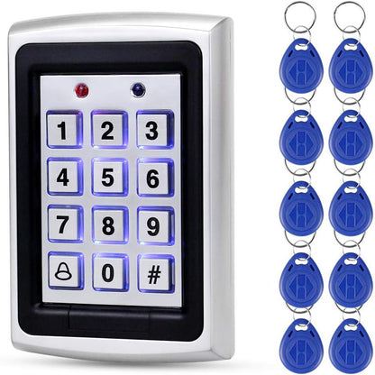 10 unids llaveros+125 khz EM-ID caja de metal RFID control de acces...