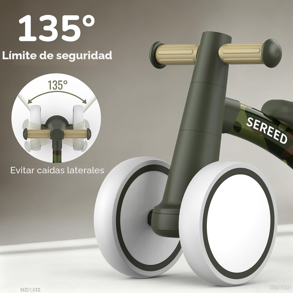 SEREED - Bicicleta de equilibrio para bebés de 1 año, niños y niñas...