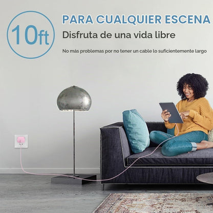 Cargador de iPhone Carga rápida iPhones de 10 pies 18 17 16 15 Carg...
