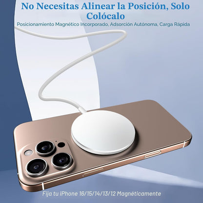 Cargador inalámbrico magnético, paquete de 2 cargadores Magsafe de...