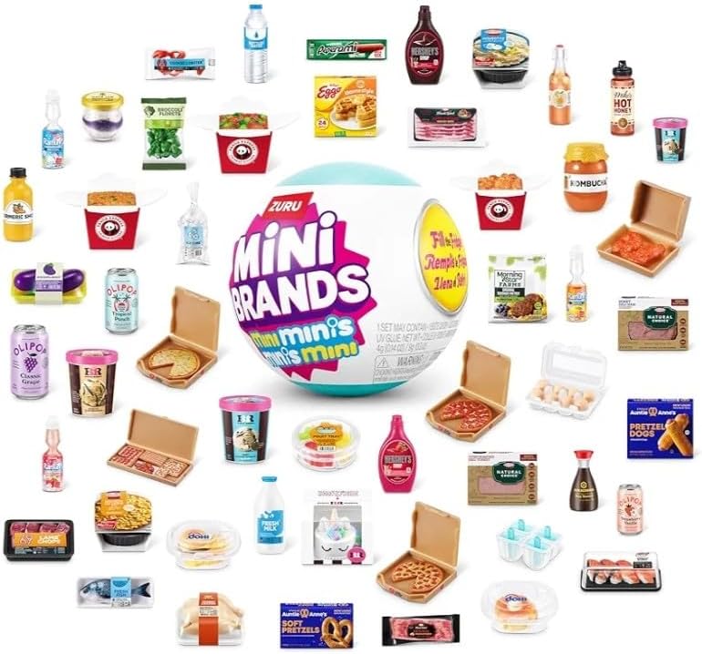 Zuru Mini Minis Refrigerador + 3 Cápsulas, Juego Fill The Frigorífi...