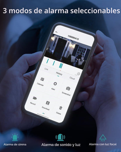 ZUMIMALL Cámaras de seguridad solares inalámbricas para exteriores,...