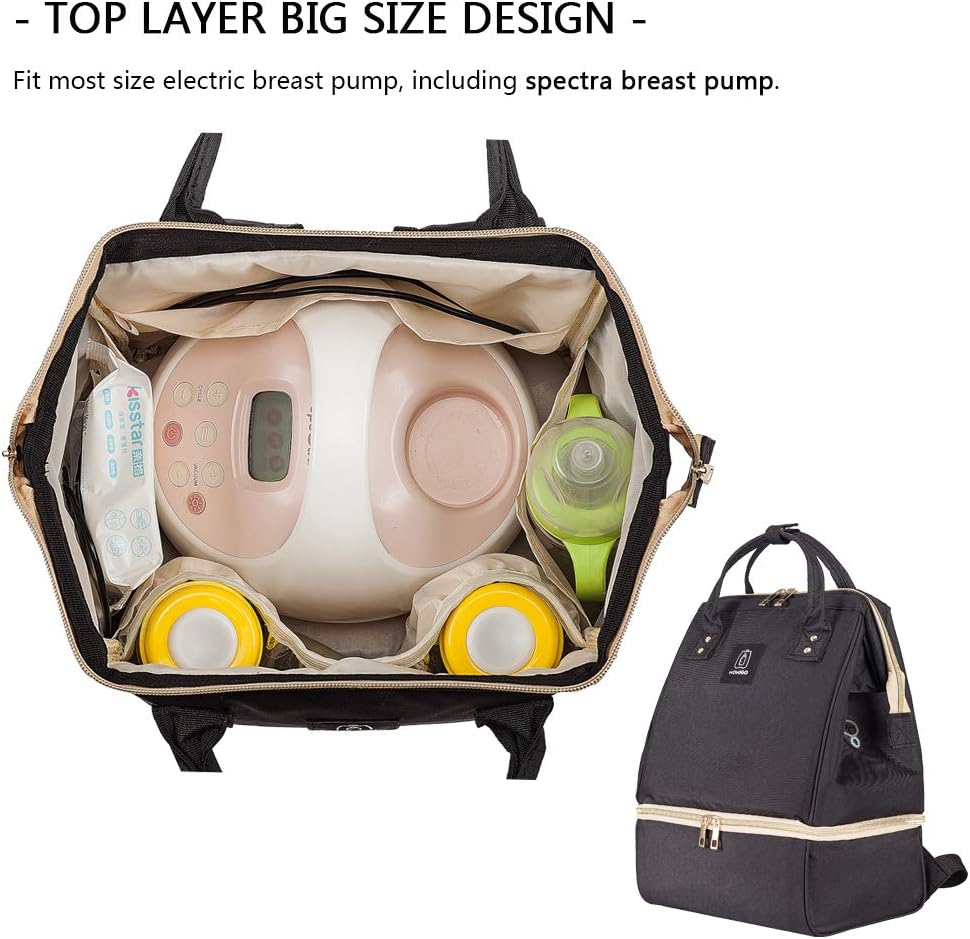 MOMIGO Mochila para extractor de leche, bolsa enfriadora y resisten...