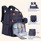 BabbleRoo Mochila para Pañales Extra Grande, Bolsa de Bebé Expandib...