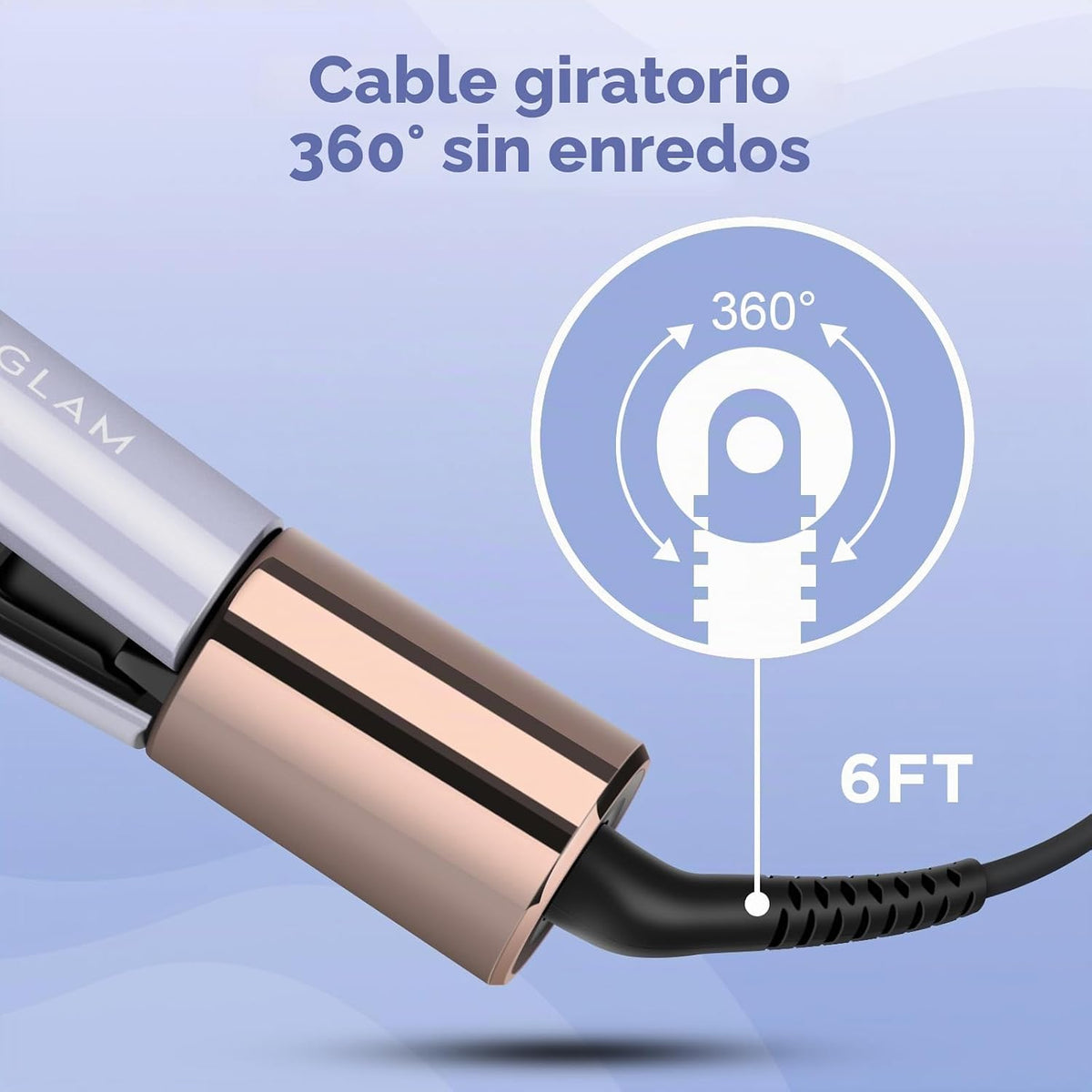 IG INGLAM - Plancha de pelo de titanio infrarrojo de 1 pulgada | Pl...