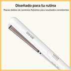 Conair - Plancha para el cabello, doble cerámica, platos extralargo...