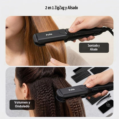 Pulla Crimpadora de pelo para mujer, herramienta de crimpado de cer...