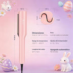 Aima Beauty Onda profunda de 1 pulgada rizador de pelo rizador ondu...