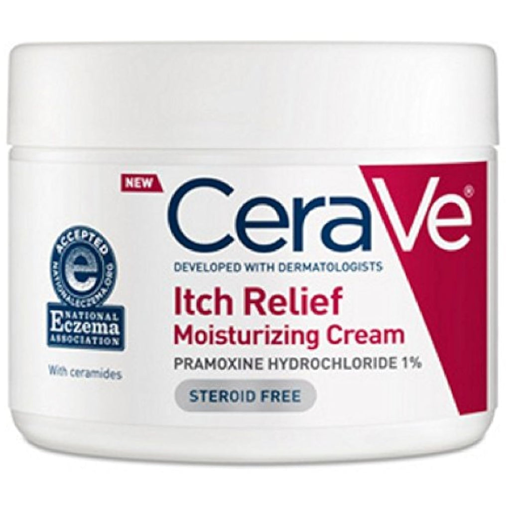 Crema hidratante CeraVe para el alivio de la piel seca, 12 onzas, c...
