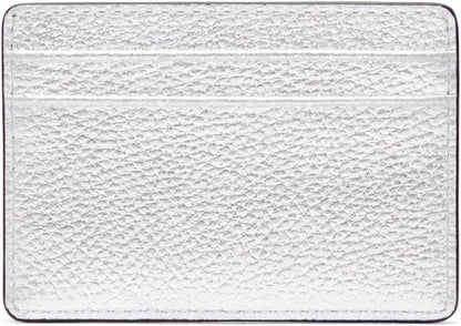 Michael Kors Tarjetero Jet Set para mujer, plateado, plateado, Tarj...