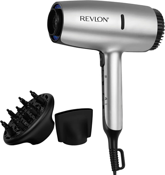 REVLON Secador de pelo Dry Max con difusor para rizos naturales, co...