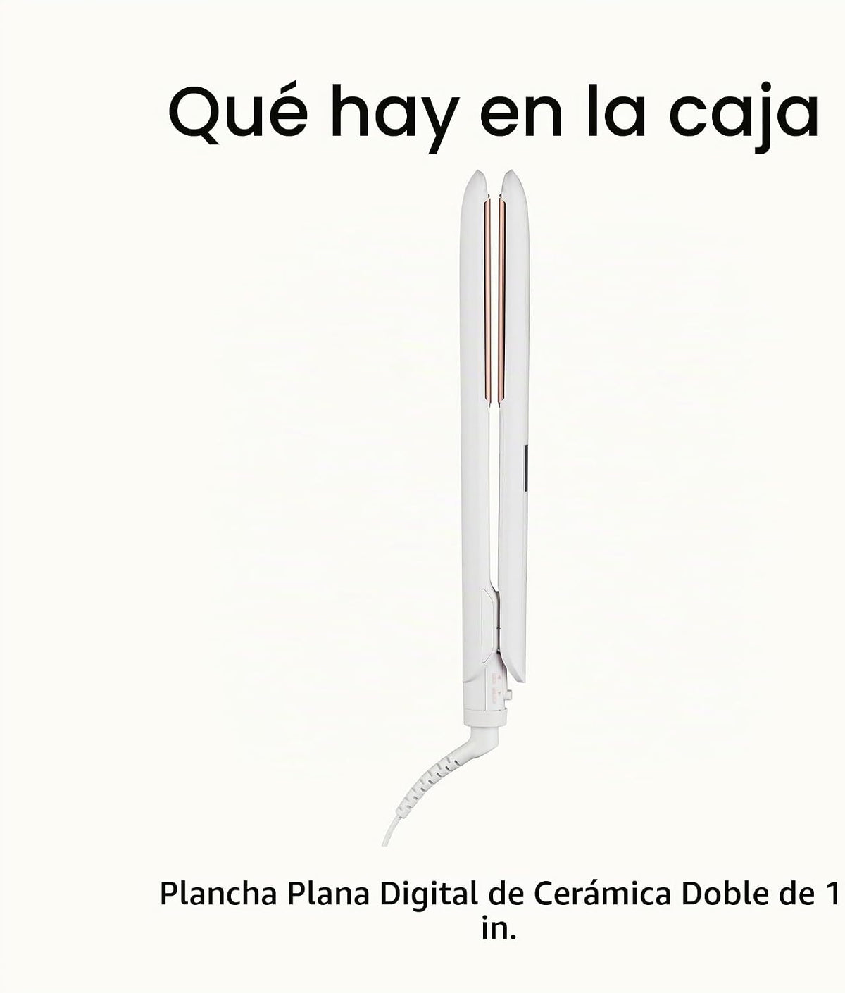 Conair - Plancha para el cabello, doble cerámica, platos extralargo...