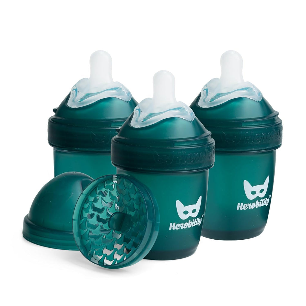 Herobility Biberones anticólicos de 5 onzas líquidas\/4.7 fl oz \u2...