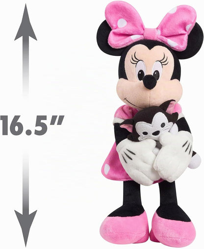 Disney Classics Lil Friends Minnie Mouse y Figaro, muñeco de peluch...