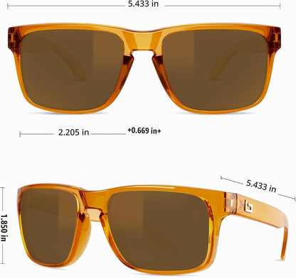 BNUS Corning Gafas de sol con lentes de vidrio para hombres y mujer...