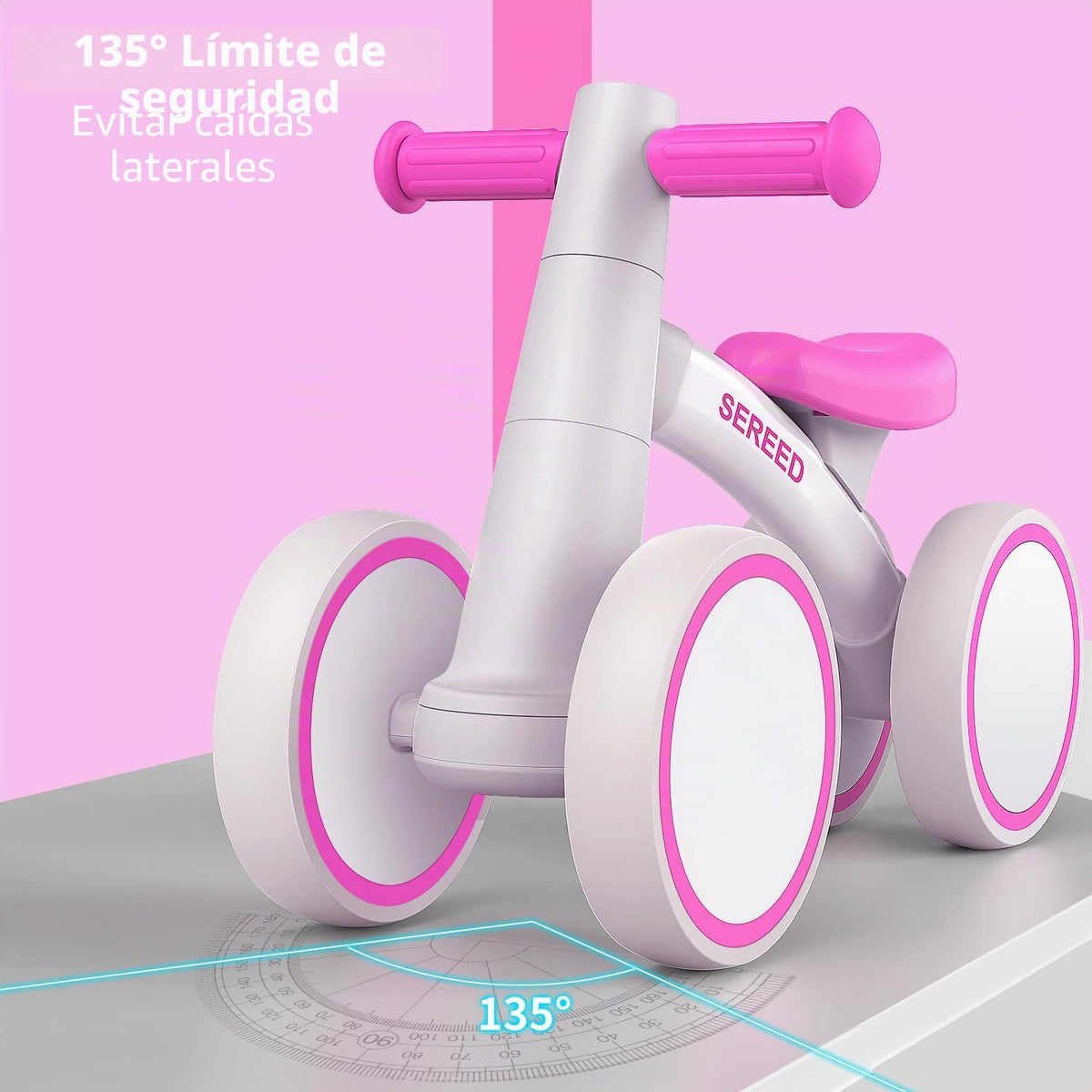 SEREED Bicicleta de equilibrio para bebés de 1 año, bicicleta de eq...