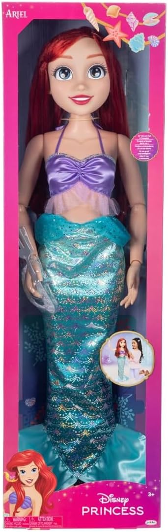 Disney Princess - Muñeca Ariel Playdate de Jakks Pacific, 32 pulgad...