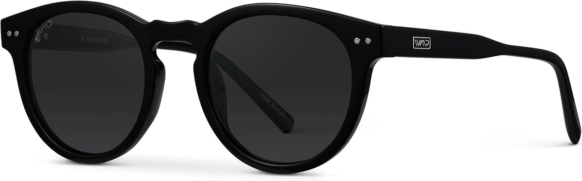 WearMe Pro Gafas de sol polarizadas redondas para mujer, protección...