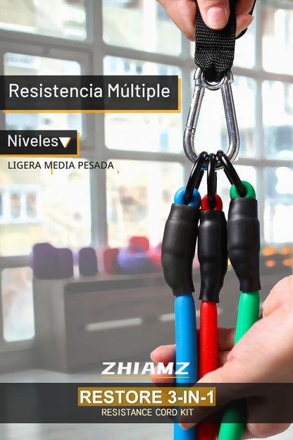Bandas de Resistencia con Asas, Bandas de Ejercicio con Asas, Ancla...