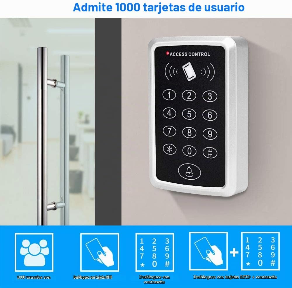XYBkey Kit de sistema de control de acceso de seguridad Card Swipe,...