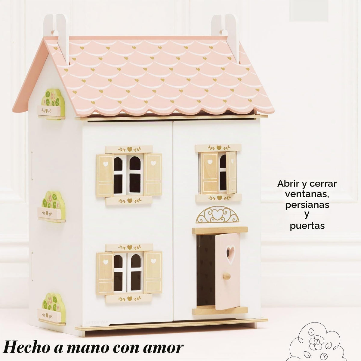 Le Toy Van \u2013 Casa de muñecas de madera en forma de corazón de...