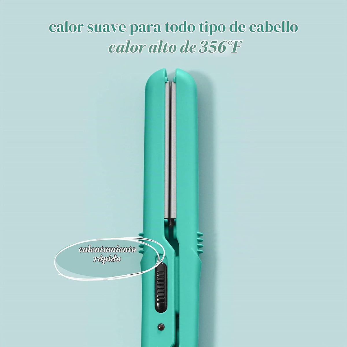 Conair MiniPro Alisador de cerámica, paquete de de 1, Negro