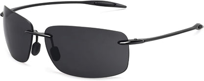 JULI Gafas de sol deportivas para hombres y mujeres, marco Tr90 sin...