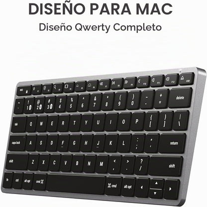 Teclado retroiluminado Bluetooth Satechi Slim X1, sincronización mu...