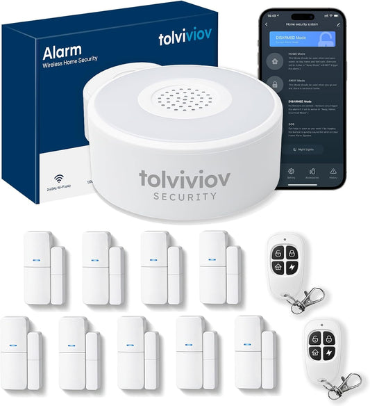 Sistema de seguridad WiFi para el hogar, kit de alarma inalámbrica...