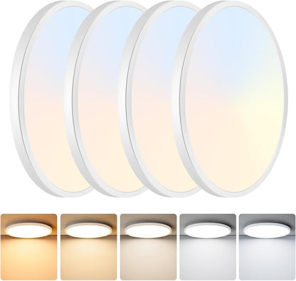 Brightever Lámpara de techo LED de montaje empotrado de 9 pulgadas...