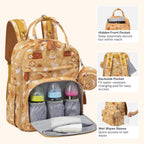 BabbleRoo Mochila para pañales - Bolsa de viaje esencial para bebé,...