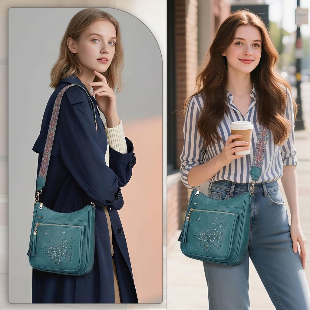KITEVIUN - Bolsos tipo bandolera medianos para mujer, modernos, bol...
