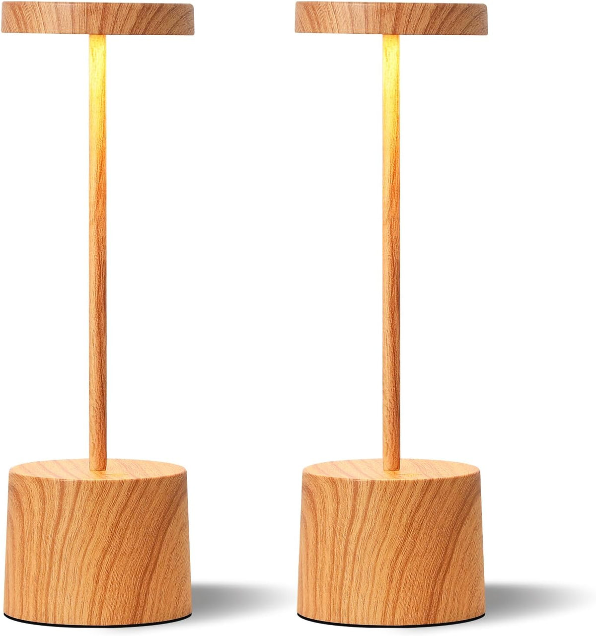 Kakanuo Lámpara Inalámbrica Recargable de Madera sin Cable - Contro...