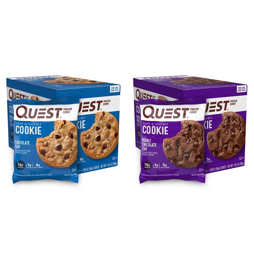 Quest Nutrition - Paquete de galletas de proteína con chispas de ch...