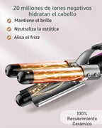 Waver - Varita rizadora BESTOPE PRO 5 en 1 con 3 barriles para muje...