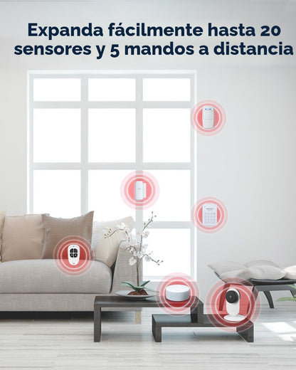 Sistema de alarma de puerta WiFi, kit de alarma inalámbrica de 8 pi...