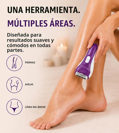 Remington Afeitadora eléctrica suave y sedosa para mujer, maquinill...