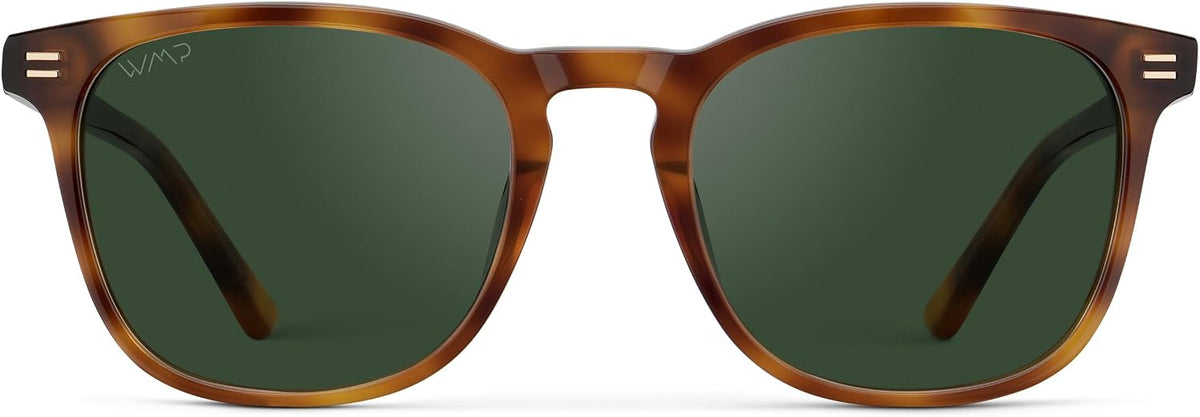 WMP Eyewear - Gafas de sol polarizadas modernas y redondas para hom...