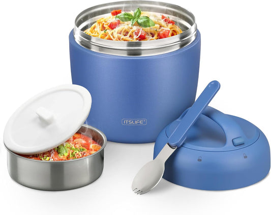 Tarro térmico para alimentos calientes para adultos, 32 onzas, reci...