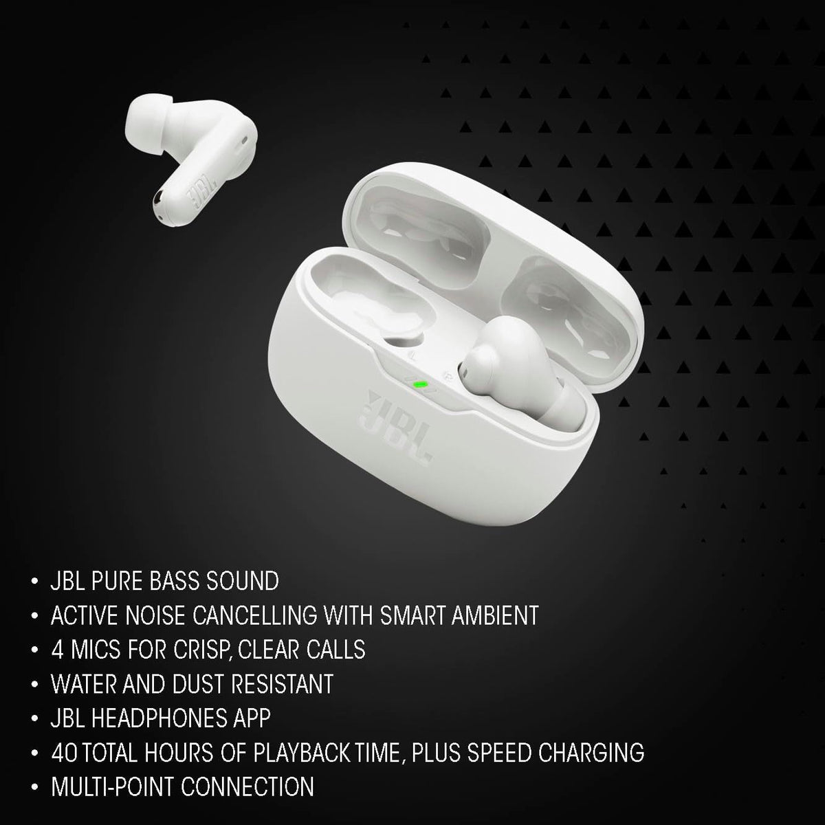 JBL Vibe Beam 2 - Auriculares con cancelación de ruido - Blanco | J...