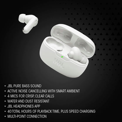 JBL Vibe Beam 2 - Auriculares con cancelación de ruido - Blanco | J...