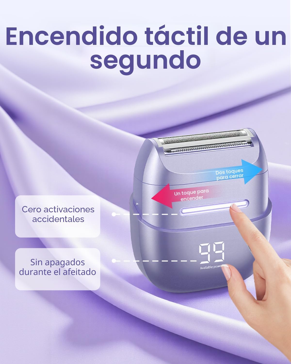 UNIMIKO Afeitadora eléctrica para mujer, impermeable, mini maquinil...