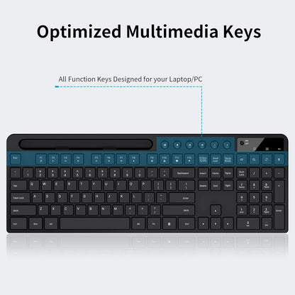 Combinación de teclado y ratón inalámbricos, MARVO 2.4G Teclado ina...
