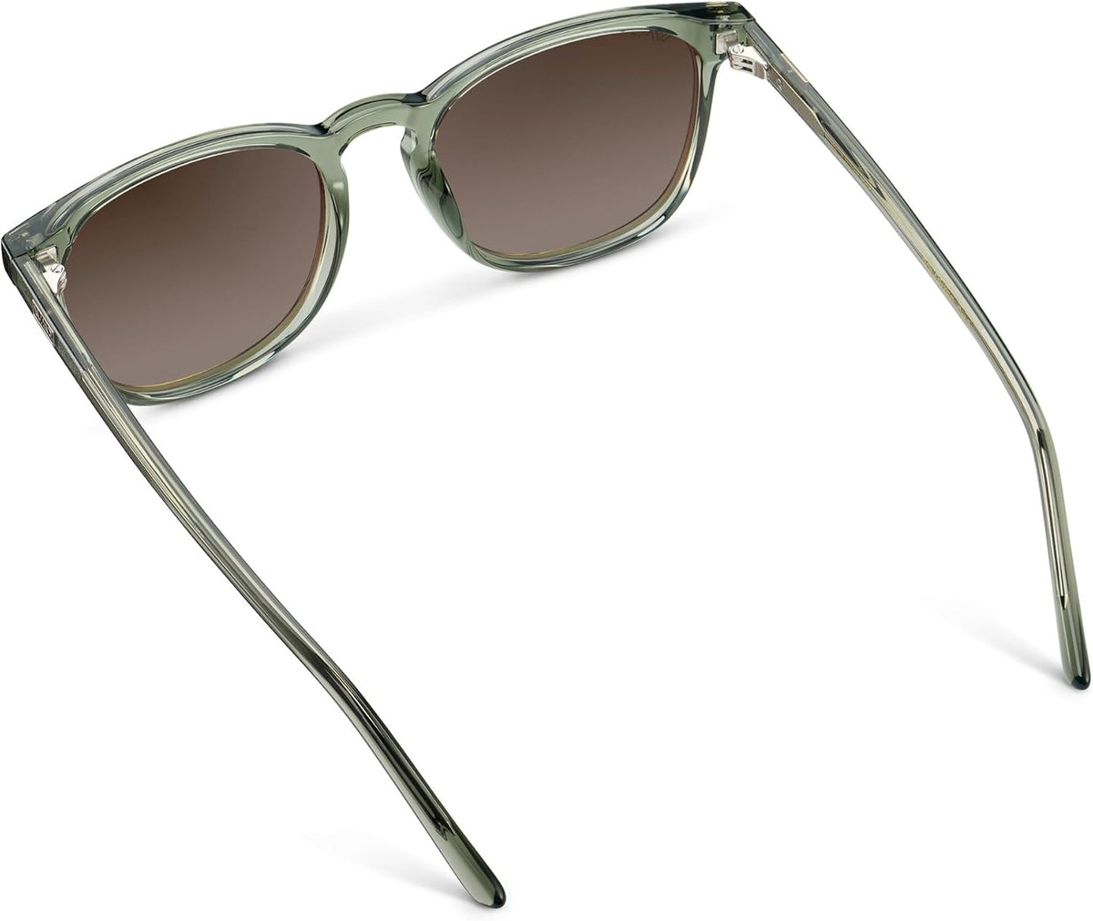 WMP Eyewear - Gafas de sol polarizadas modernas y redondas para hom...