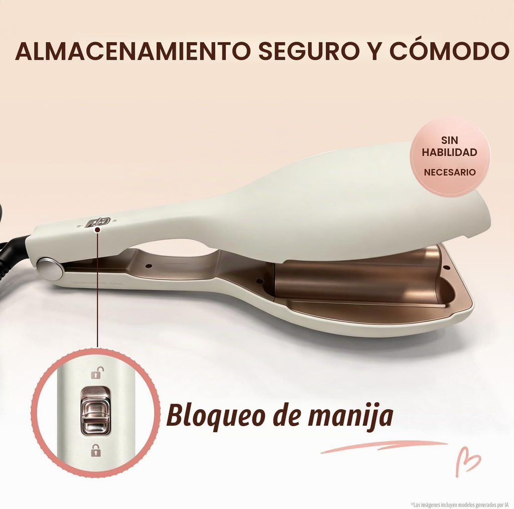 LA MAESII Plancha rizadora de pelo de 0.8 pulgadas, rizador de pelo...