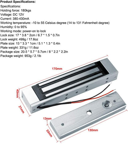 XYBkey Kit de sistema de control de acceso de seguridad Card Swipe,...