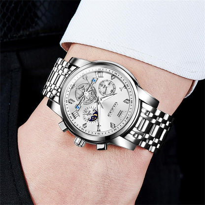 OLEVS Relojes para hombre, resistente al agua, de lujo, gran cara,...