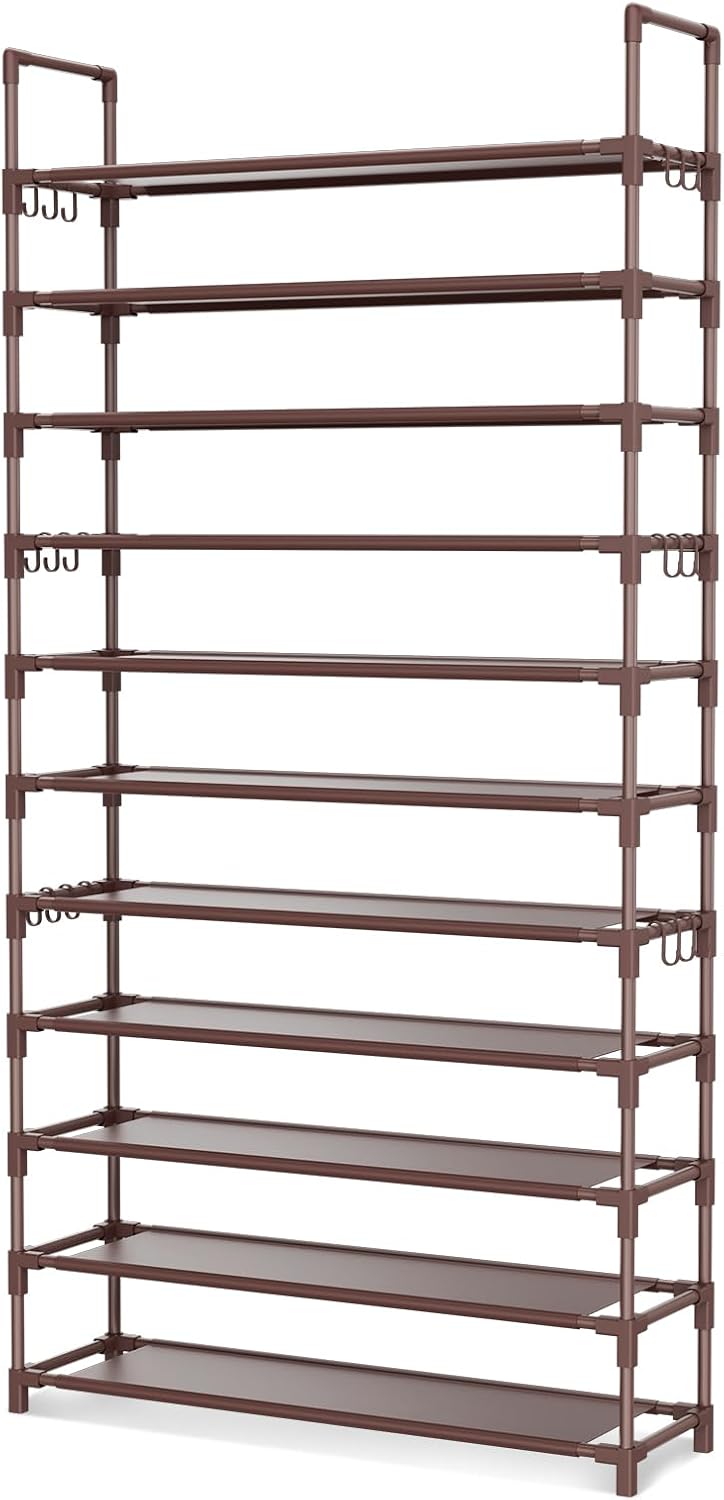 LANTEFUL Estante Alto de 11 Niveles para Zapatos Sostiene 55 Pares...