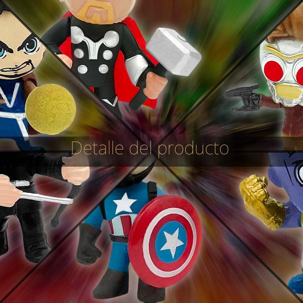 DLOCVN Mini Juguetes de Superhéroes, 26 Piezas Minifiguras Pequeñas...