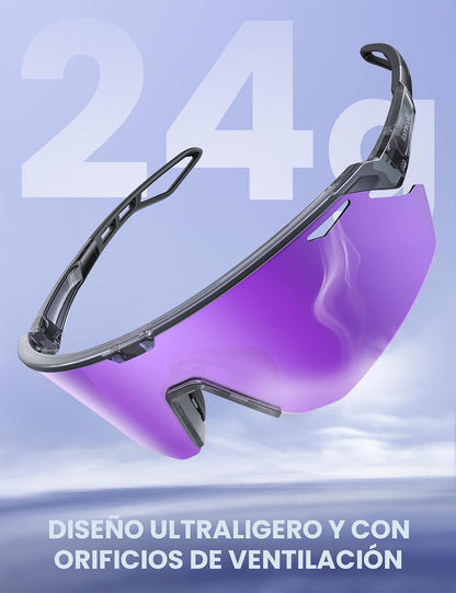 Lamicall Gafas de sol deportivas polarizadas de 0.85 oz para hombre...